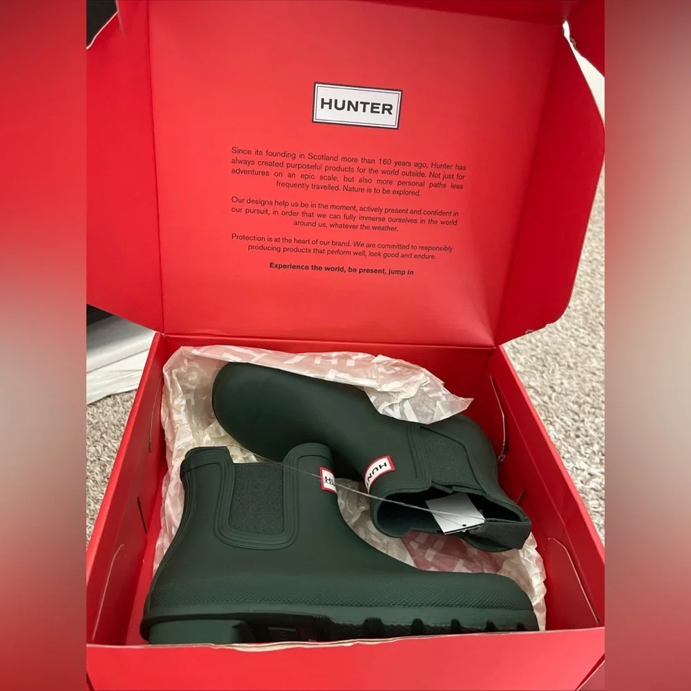 Hunter Womens Boots Original Chelsea Casual Ankle Chelsea Rubber new with box